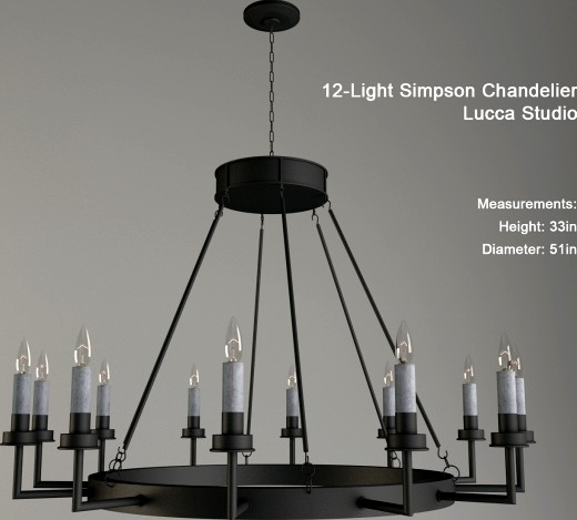 Lucca Studio 12-Light Simpson Chandelier