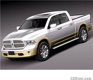 Dodge Ram 2013 Laramie Longhorn - 3D Model