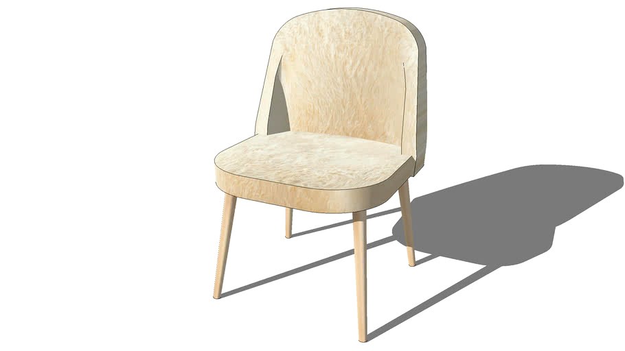 chaise mauricette fourrure, maisons du monde, ref 138916 prix 79,99