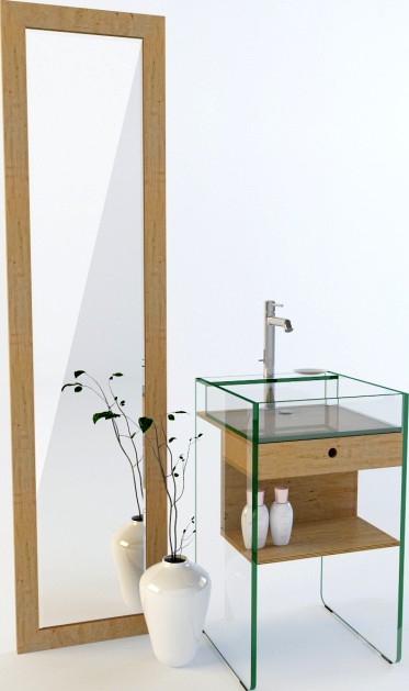 Milo Mobile washbasin and Mirror