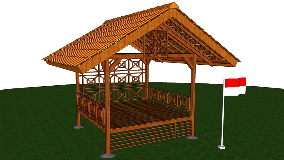 Cakruk Pos Ronda 3d model