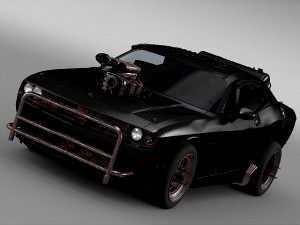 Mad Max Fight Interceptor Dodge Challenger 2015 - 3D Car for Maya