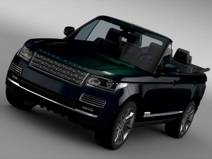 Range Rover Autobiography Black LWB Cabrio L405 2016 - 3D Car for Maya