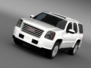 GMC Yukon Hybrid 2013 - 3D Car for Maya