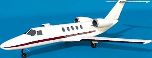 Cessna citation cj4 corporate jet3d model