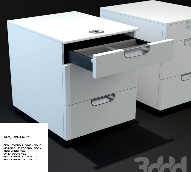 IKEA - Galant Drawer (HPoly and LPoly)