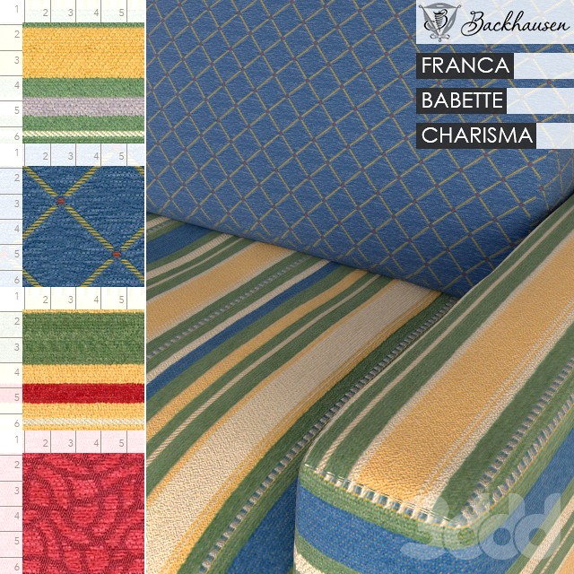 Backhausen Fabric FRANCA, BABETTE, CHARISMA
