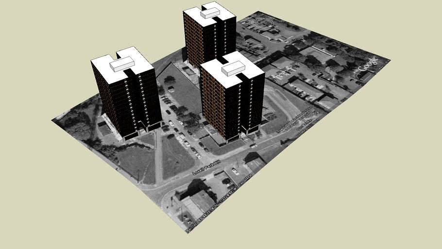 Lovell Park Towers 3d model