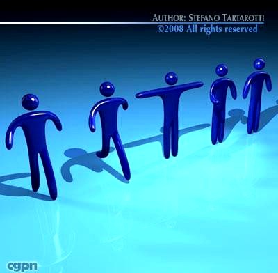 Stilized figures3d model