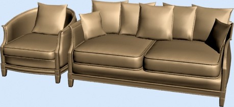 диван с креслом ItalMebel