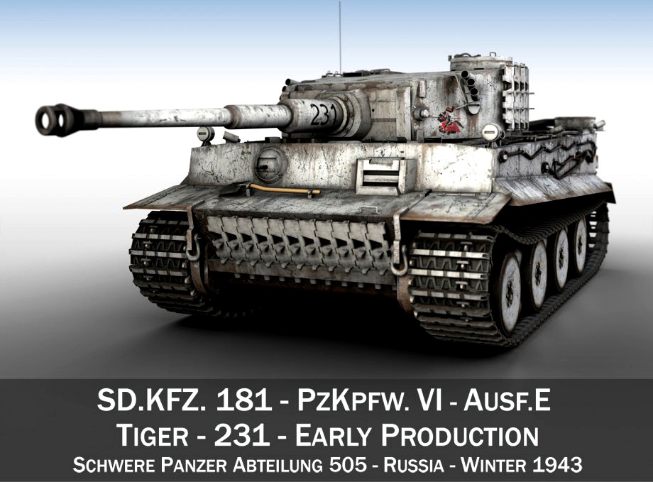 Panzer VI - Tiger - 231 - Early Production3d model