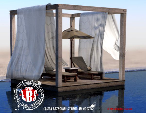 Gazebo on pool3d model