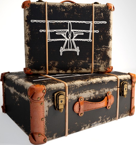 Chest Deco Suitcase Aviation Kare