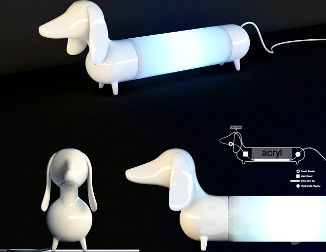 dog lamp &quot;Milki&quot;