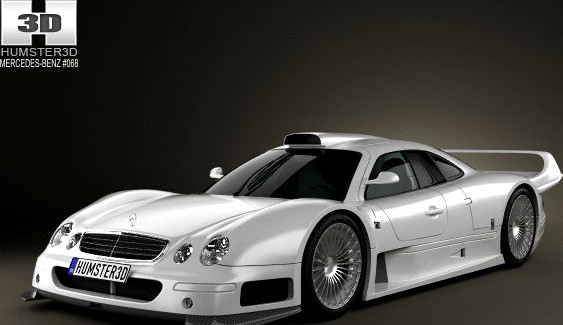 MercedesBenz CLKclass GTR AMG 1999 3D Model