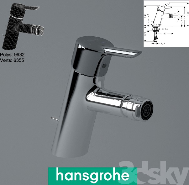 Bidet mixer Hansgrohe focus s