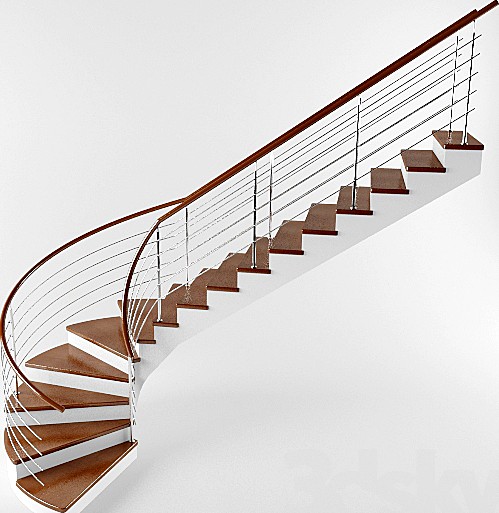 Staircase with rounding