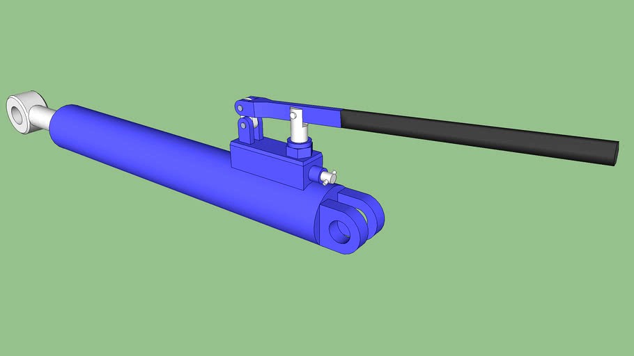 Manually Operated Hydraulic Actuator 3d model
