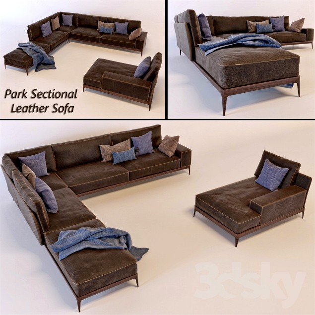Park Sectional Leather Sofa