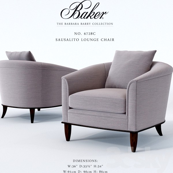 Baker_Sausalito Lounge Chair_No 6728C