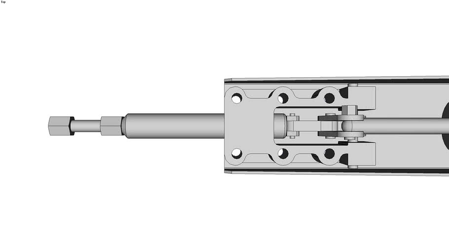 Pneumatic PushPull Clamps 3d model