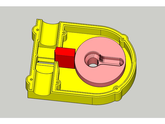 Hose pinch valve with servo for silicone tube 16mm by gearhead82