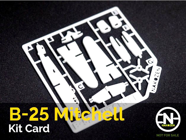 B-25J Mitchell Kit Card by Nakozen