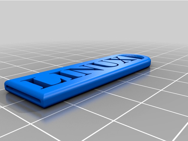 Wearable Linux Keychain / Lanyard Tag / Pendant by KidSwidden