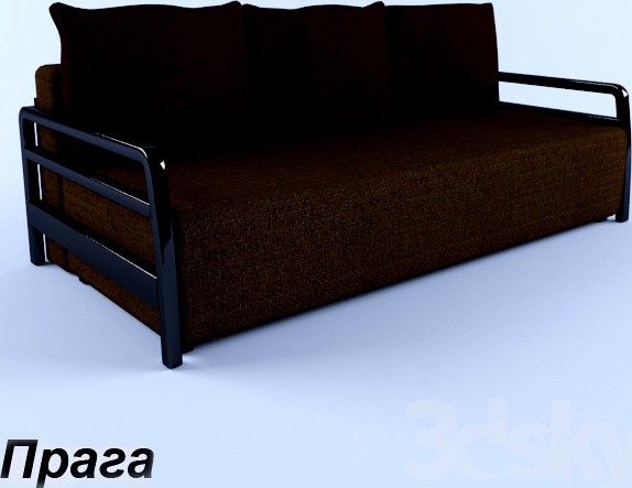 A sofa is Prague (a settee bed)