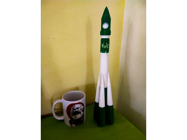 Soviet rocket R-7 Vostok Modular Stages 1/85 - Yuri Gagarin by titanboreal