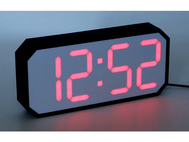 7 Segment LED Clock by whity