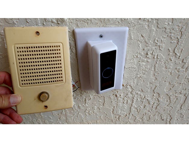 Ubiquiti G4 Doorbell Camera Plate for Nutone Speaker by StuFox