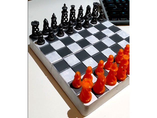 Chess Board Hinged Box by subnebula