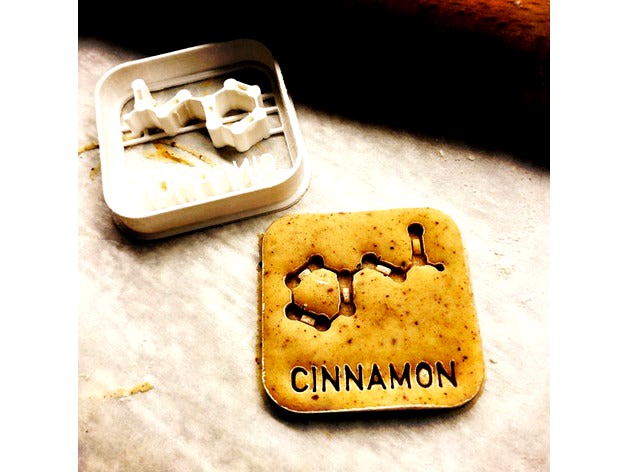 Chemistry Cookie Cutter - Cinnamon Molecule by dcortes