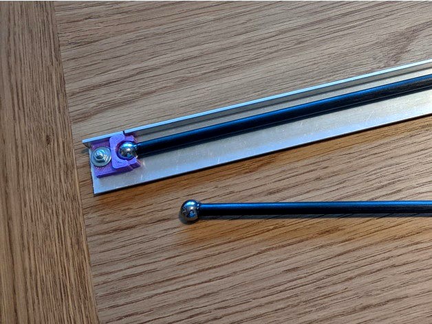 Delta / Kossel Magnetic Rod Jig by peaberry