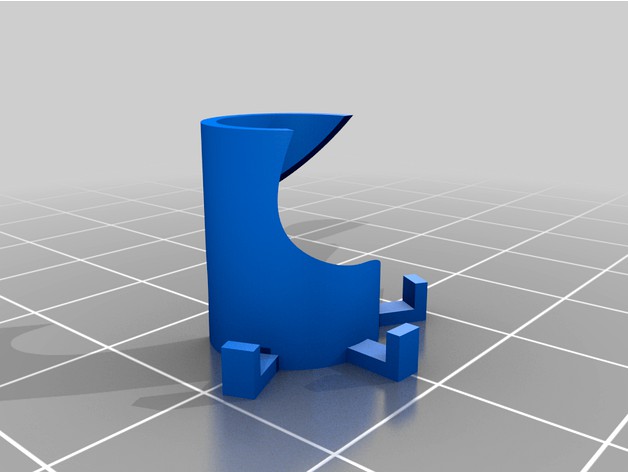 Customizable pole clamp with hooks by JefferyTolmie