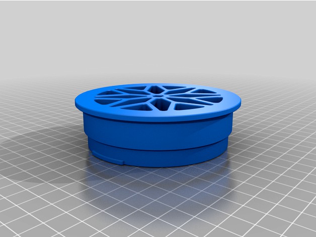 common 1980s style bathroom drain cover by 3d_Printing_Revolution