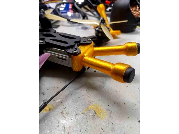 impulseRC Apex 5 DJI antenna mount by savageFPV