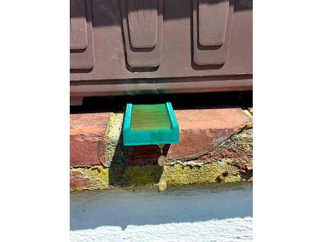 Abflussrinne für Blumenkasten, Drainage channel for flower boxes  by Revilo3D