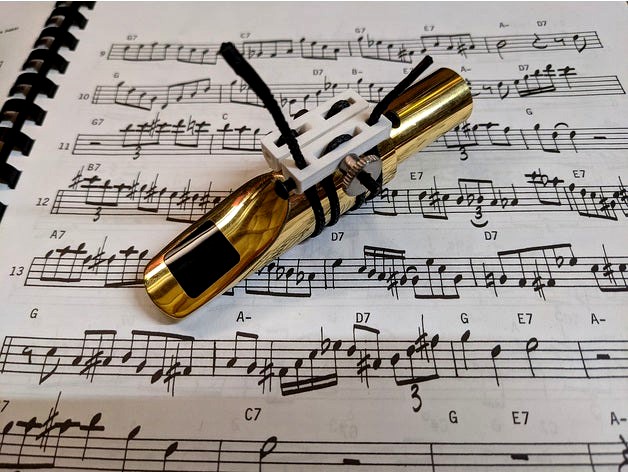 Adjustable String Ligature for Saxophone and Clarinet by nocluewhatimdoingple