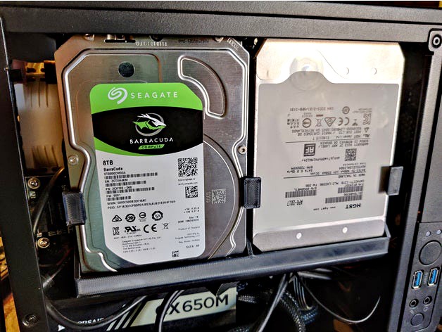 2 Additional 3.5" Hard Drive Bracket -Thermaltake Mini Chassis - Core V1 by Chaz493