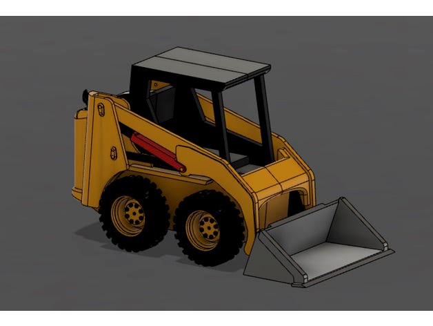 cat 216 B skid steer H0 1:87 scale by S6mont