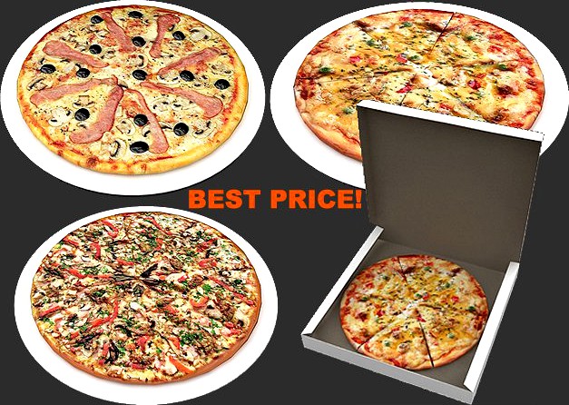Pizza collection 3D Model