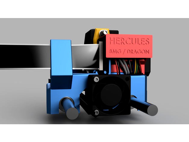 Hercules - QIDI X-Plus I-Mate Carriage for BMG & Dragon / E3D V6 by humebeam