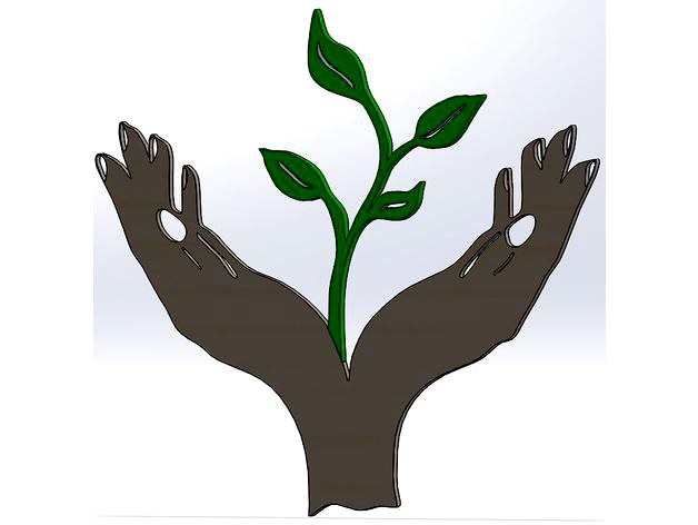 Hand Holding Plant by Saeid2