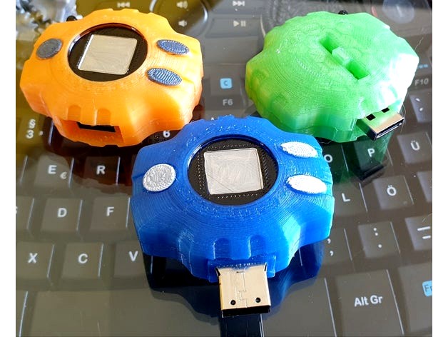 Digimon Digivice Sliding USB Case by IXPatch