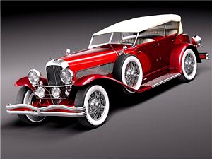 Duesenberg SJ Convertible 1932 3D Model