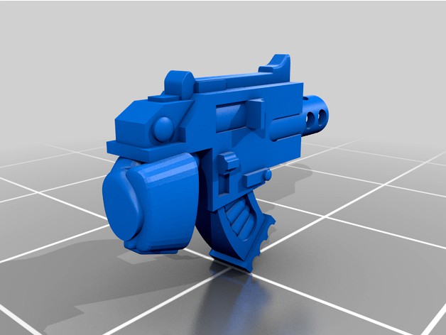 Phobos Pistol and Chainblade by codewalrus