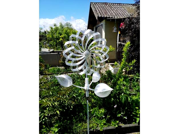 Mounting parts for flower and leafes wind wheel by XboxOldie