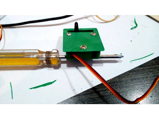 Caja Porta servo 9g y similares para embutir by nodoingenieria